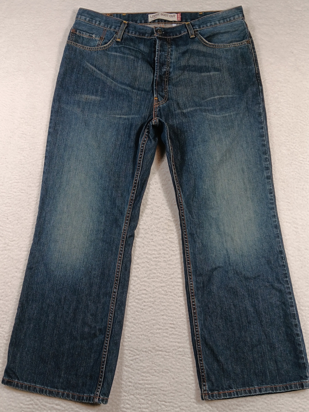 Vintage 00s Levi’s 567 Jeans Mens 38x30 Loose Boot Cut Button Fly Baggy